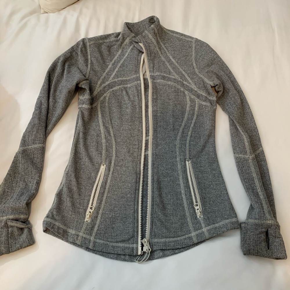 Lululemon gray herring bone jacket